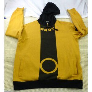 VTG Naruto Shippuden Six Paths Sage Mode Hoodie Yellow Black Graphic Pullover M